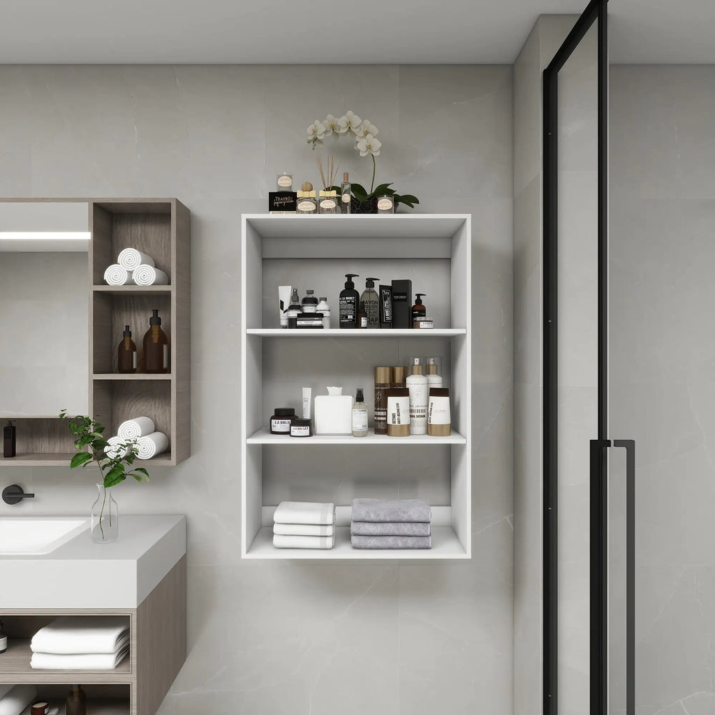 B4 Bathroom colset shelves Wood Modular